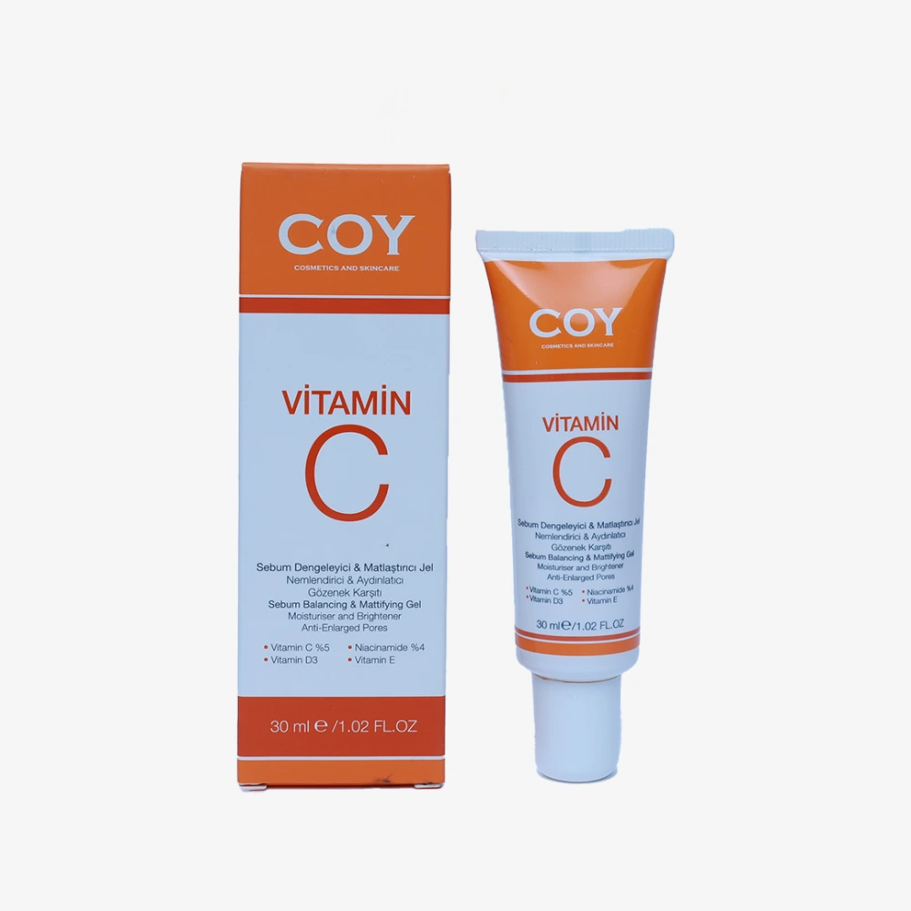 COY Sebum Dengeleyici Matlaştırıcı, Akne Karşıtı, Aydınlatıcı Jel 30 ml