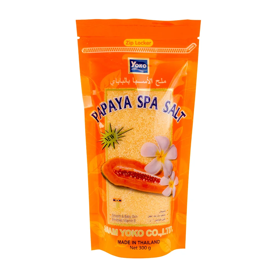 YOKO PAPAYA ÖZLÜ AYDINLATICI, CİLT TONU EŞİTLEYİCİ, BESLEYİCİ SPA TUZU 300 GR