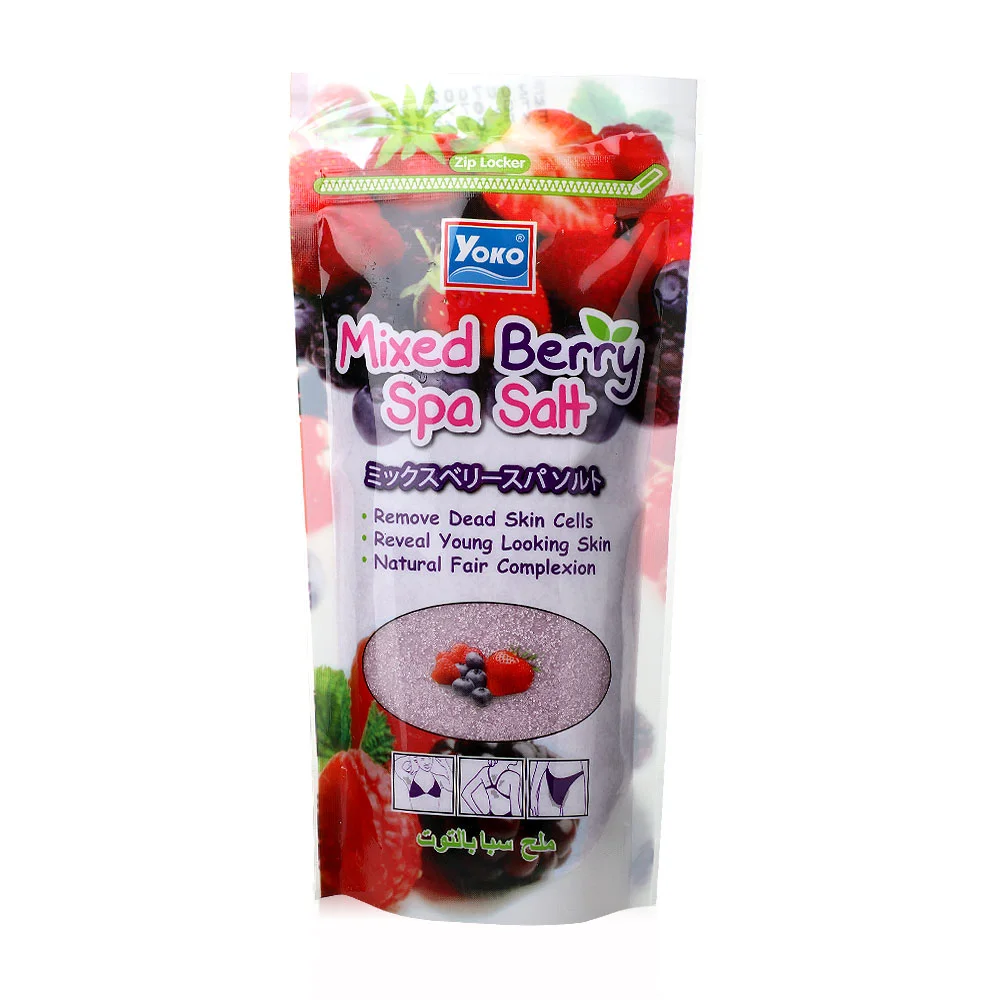 YOKO KARIŞIK MEYVELİ, NEMLENDİRİCİ, AYDINLATICI, TEMİZLEYİCİ SPA TUZU 300 GR