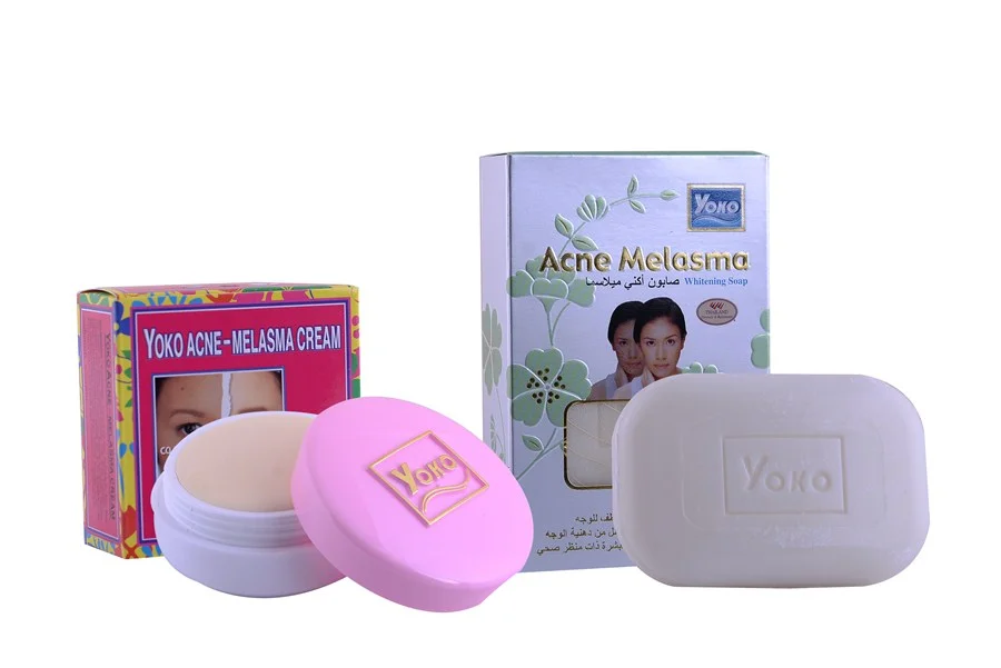 yoko yağlı ciltlere özel akne melasma cilt bakım seti